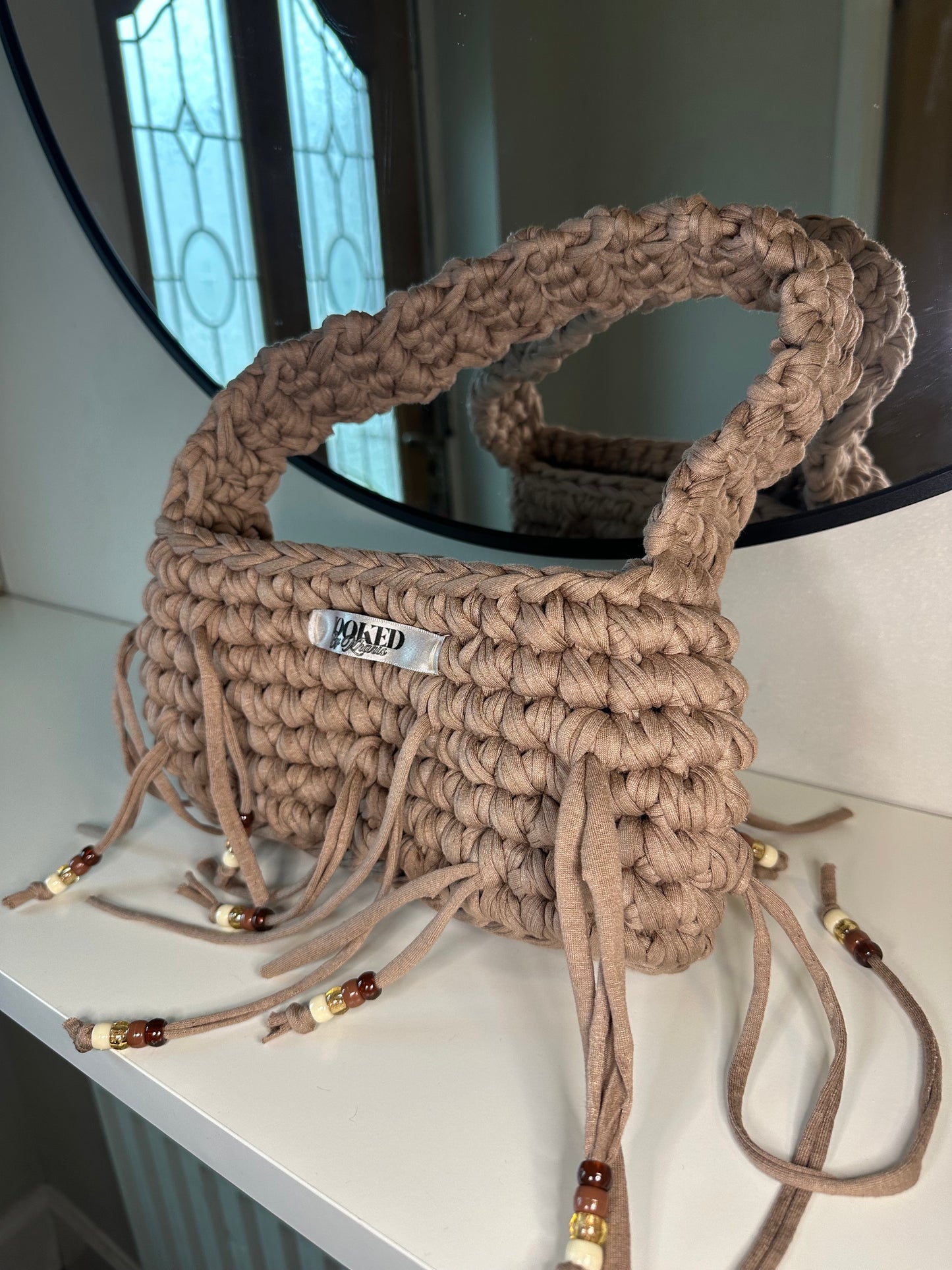 MONACO - beige with beads