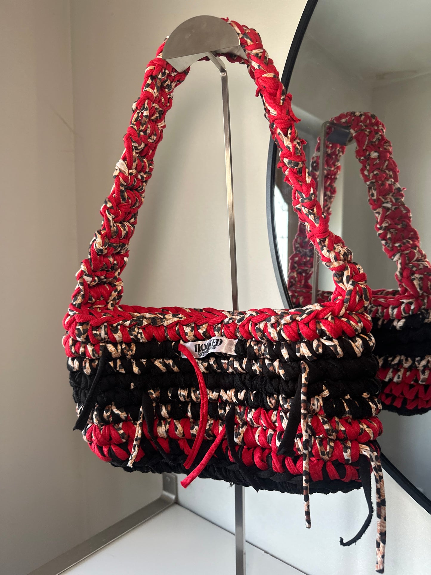 MONACO - black,red + leopard ❤️🖤🐆