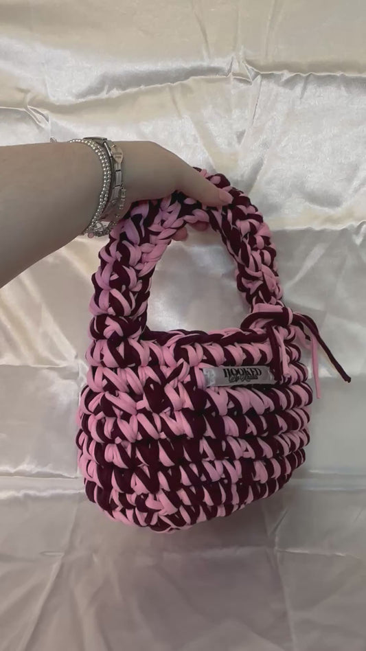 BUDAPEST- burgundy + pink with bows